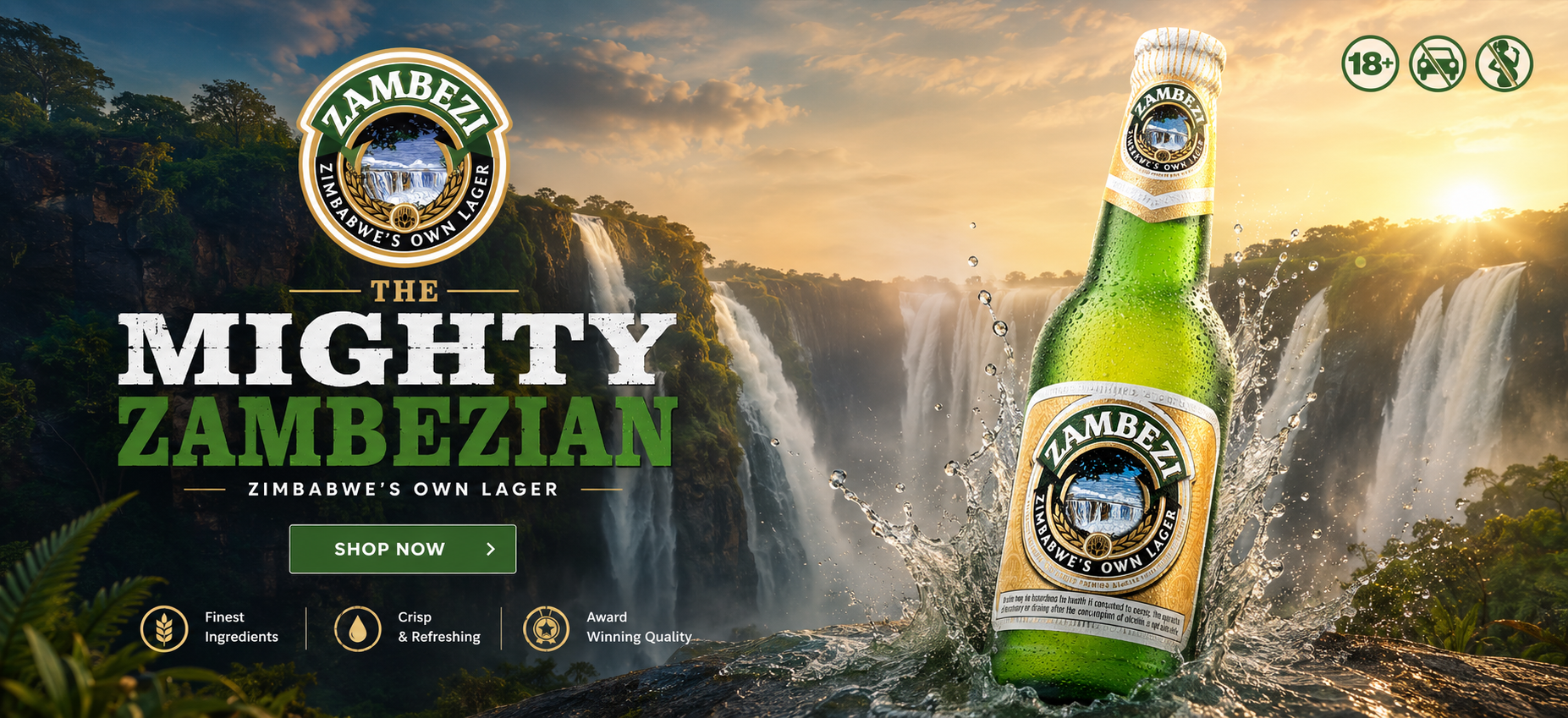 The Mighty Zambezian - Zimbabwe's Own Lager